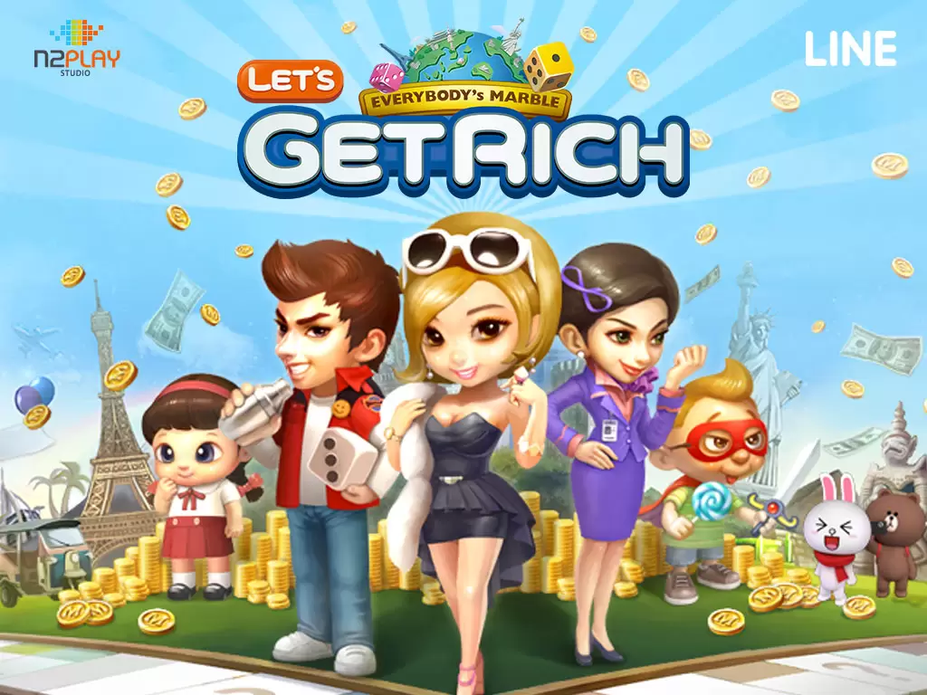 [PR] LINE Let's Get Rich menduduki posisi no. 1 untuk kategori Games di Google Play dan iOS App ...