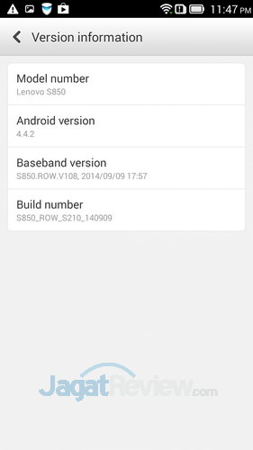 Review Lenovo S850: Smartphone Android Quad Core untuk Gaya 1 Lenovo S850 - About