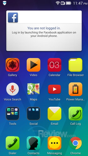 Review Lenovo S850: Smartphone Android Quad Core untuk Gaya 4 Lenovo S850 - Homescreen Setelahnya