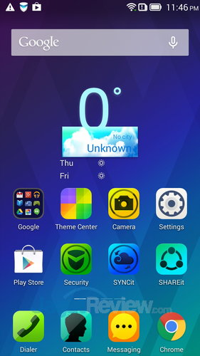 Review Lenovo S850: Smartphone Android Quad Core untuk Gaya 3 Lenovo S850 - Homescreen