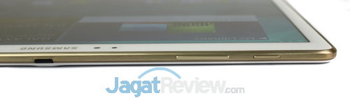 Review Samsung Galaxy Tab S 10.5: Tablet Android Tipis dengan Layar Tajam 14 Di bagian atas terdapat tombol power sekaligus lock/unlock dan tombol pengaturan volume