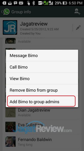 Whatsapp - Add to Admin Group