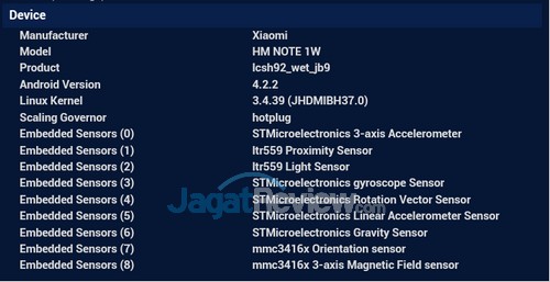 Review Xiaomi Redmi Note: Smartphone Android 8 Core Murah 5 Xiaomi Redmi Note - Sensors