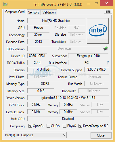 ecs liva 32gb gpuz