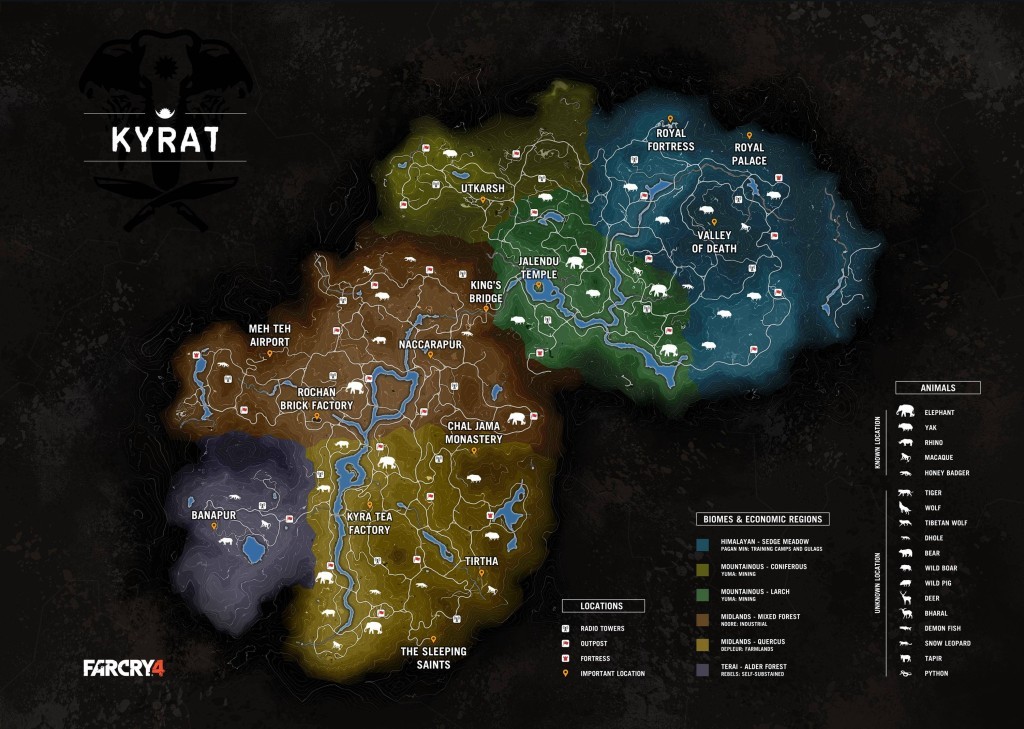 Peta Far Cry 4 Bocor di Dunia Maya 9 far cry 4 map