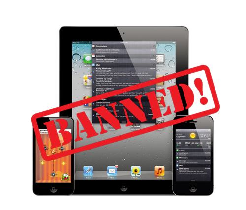 iPhone iPad Banned