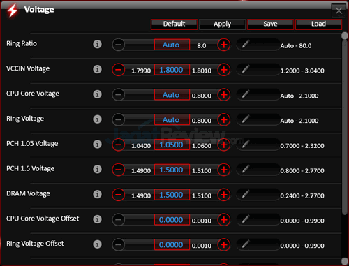 msi z97 gaming 7 command center voltage
