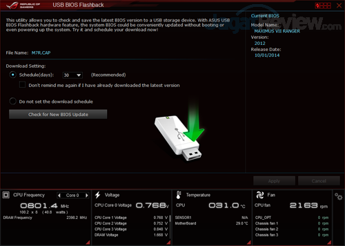 asus maximus vii ranger ai suite 3 usb bios flashback