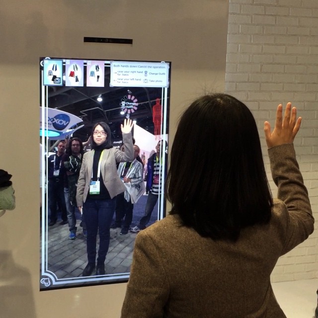 @Toshibas virtual dressing room. Would this make picking an outfit easier or like trying to pick wha