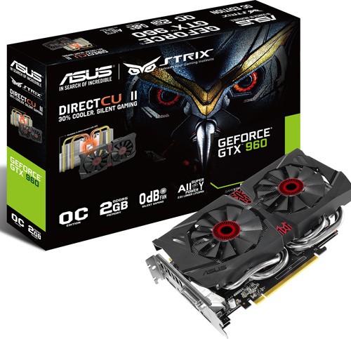 ASUS STRIX GTX 960 DIRECT CU II OC - GAMING 1228 1291 - OC 1253 1317 - 7200