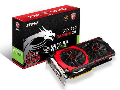 MSI GTX 960 GAMING OC - SILENT 1127 1178 - GAMING 1190 1253 - OC 1216 1279 - 7010