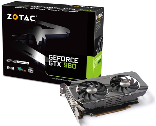 Parade VGA NVIDIA GeForce GTX 960 7 ZOTAC GTX 960 - 1177 1240 - 7010