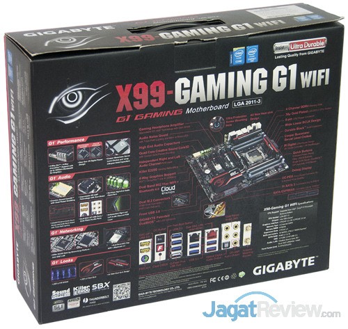 gigabyte x99 gaming g1 wifi rear box
