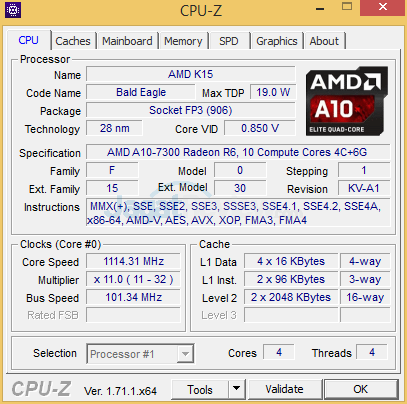 Review Lenovo Z40-75: Notebook APU AMD Kaveri dengan Fitur Dual Graphics 6 lenovo z40-75 cpuz 01