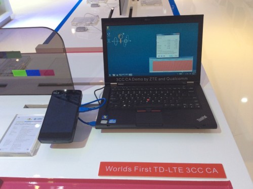 2 TD-LTE 3CC CA Demo in MWC15