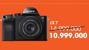 Sony Lepas Kamera Mirrorless Sony α7 Murah Khusus Hari Ini! 13 Promo Sony a7 R