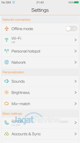 Review Smartphone Android Vivo XPlay 3s: Snapdragon 801 dengan Feature Multimedia Lengkap 5 Vivo X3s - Setting