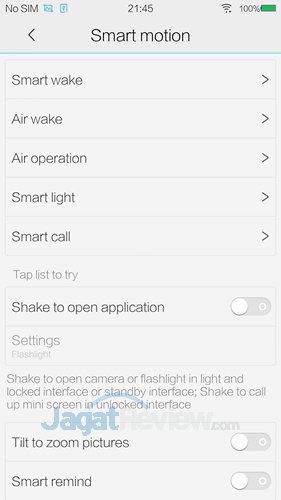 Review Smartphone Android Vivo XPlay 3s: Snapdragon 801 dengan Feature Multimedia Lengkap 7 Vivo X3s - Smart Motion Gesture