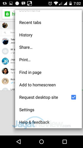 Menggunakan Sebuah Akun WhatsApp di Dua Smartphone Android 2 Whatsapp DualPhone - Request Desktop