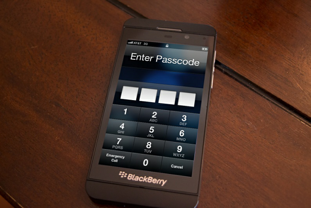 bb passcode