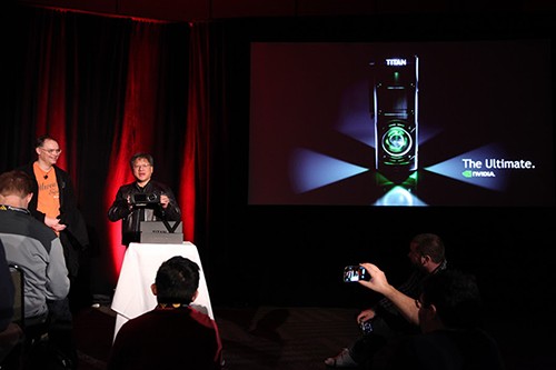 nvidia geforce gtx titan x with jen-hsung huang