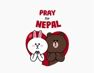 Direct Release: LINE Rilis Charity Sticker “Pray for Nepal” di Seluruh Dunia untuk Membantu Para Korban Gempa Bumi Nepal 7 Pray for Nepal
