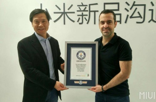 Xiaomi Ingin Dominasi Pasar India 1 Xiaomi Guiness Book of World Records - Lei Jun Hugo