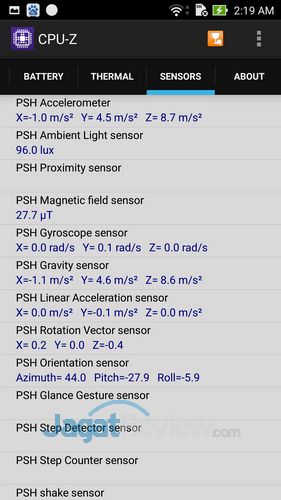 Zenfone 2 Sensor 1