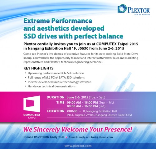 Direct Release: Plextor Pamerkan Berbagai Produk Unggulan dan SSD Terbaru di Computex 2015 2 Computex_Invitation2015