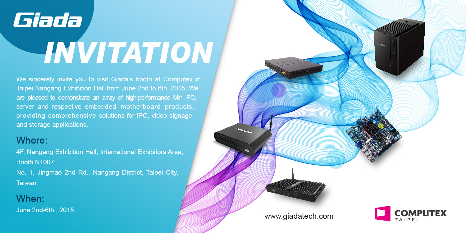 Direct Release: GIADA Technology Pamer Berbagai Produk Terkini di Ajang Computex 2015 35 Giada Computex 2015 Invitation