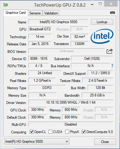 Review Dell Inspiron 14: Broadwell ULV + NVIDIA 3 Intel GPU