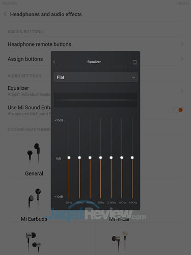 Review Xiaomi Mi Pad: Tablet Android Tegra K1 Kencang! 9 Xiaomi Mi Pad - Equalizer