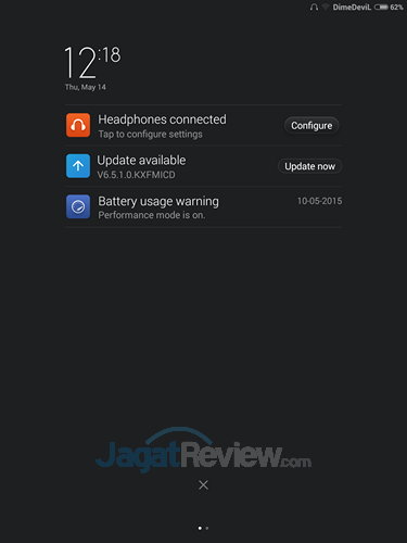 Review Xiaomi Mi Pad: Tablet Android Tegra K1 Kencang! 5 Xiaomi Mi Pad - Notification