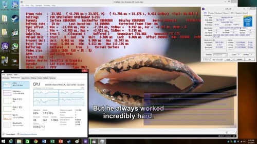 intel compute stick movie playback quick sync off