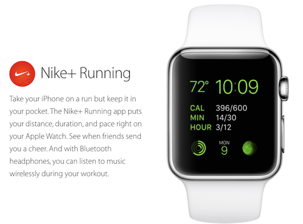 how to use nike running app on apple watch