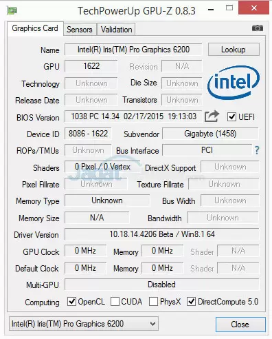 Hands-on Review: Intel Core i7-5775C Broadwell 5 5775C_IGP_GPuz