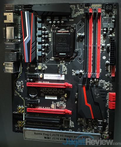 Computex 2015 Colorful Chaintech Battle Flag C.Z170 X5 magic audio V20