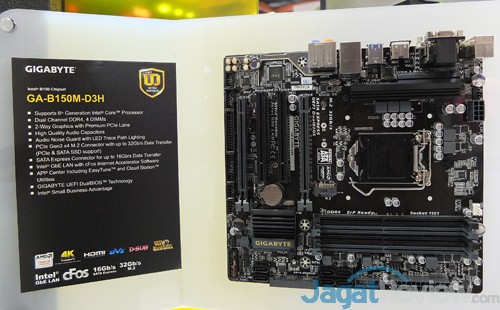 Computex 2015: Lini lengkap Motherboard Gigabyte Ultra Durable Untuk Intel Skylake 7 Computex 2015 Gigabyte B150M D3H