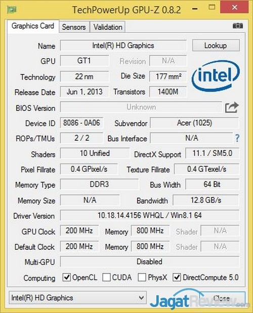 GPUZ info