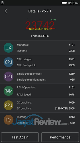 Preview Lenovo S60: Kinerja 3 Lenovo S60 Launch - Antutu