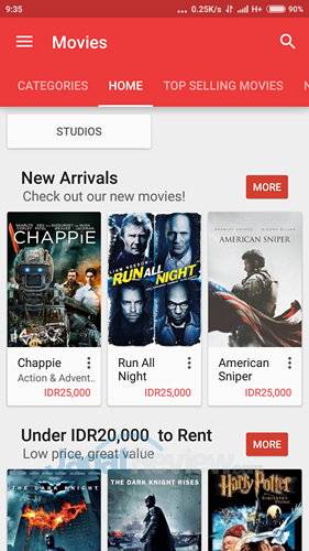 Google Play Movie