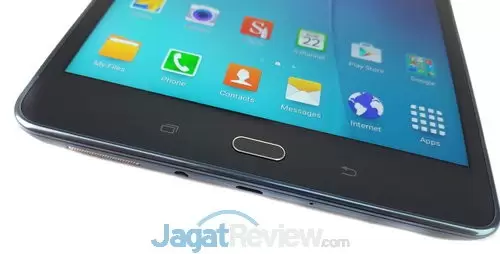 Review Tablet Android Samsung Galaxy Tab A 8.0 LTE 13 Tombol Home fisik khas Samsung tetap tersedia