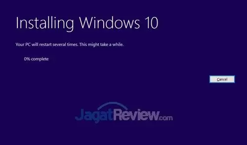 Windows 10 Installation - Installing