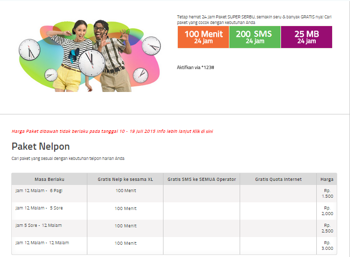 Paket Nelpon Murah dari Berbagai Provider Selular 1 XL gambar