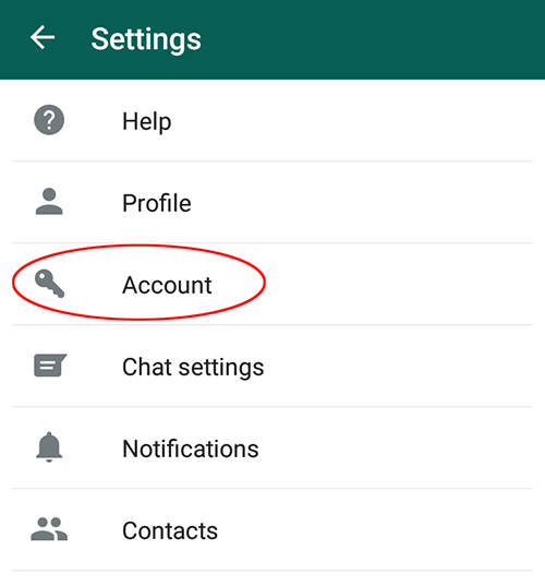 account setting