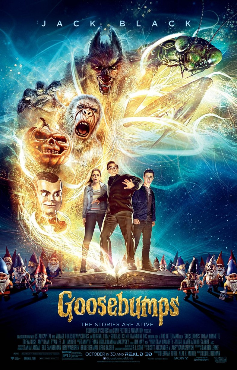 goosebumps movie poster