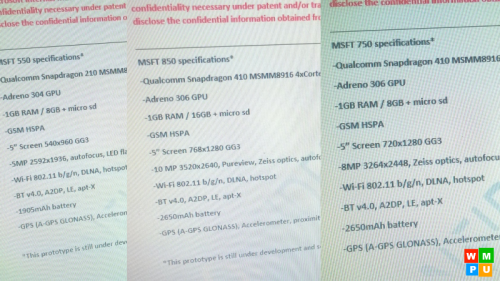 Spesifikasi 3 Smartphone Lumia Baru Bocor! 2 lumia850750550