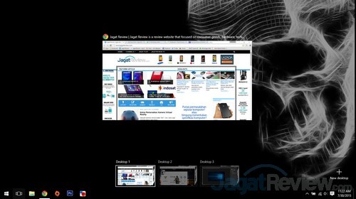 Shortcut Keyboard di Windows 10 3 virtual desktop