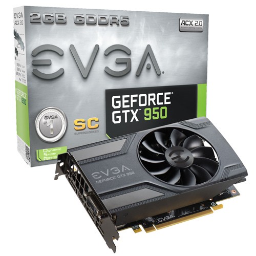 EVGA GTX 950 SUPERCLOCKED 1152 1342 6610