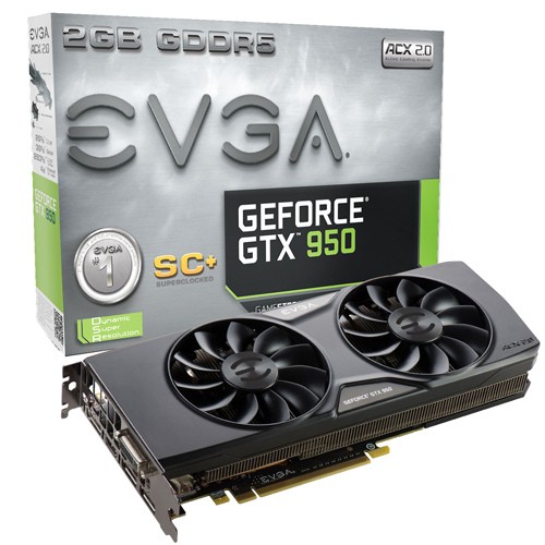 EVGA GTX 950 SUPERCLOCKED+ ACX 2.0 1165 1355 6610